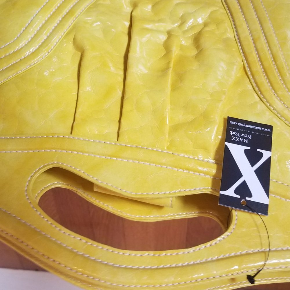 NWT MAXX New York Yellow Handle Purse - Picture 11 of 11
